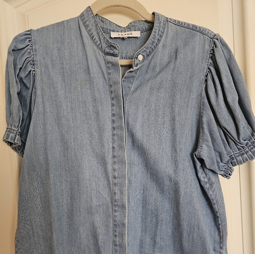 FRAME denim blouse